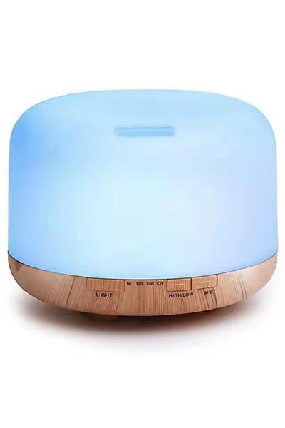 Generic 5 in 1 ultrasonic aromatherapy humidifier ultrasonic air negative ion humidifier blue 500ml