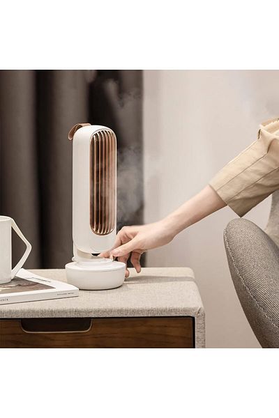 COOYA Mini Fans Humidifier USB,Three Speed Settings,Quiet Operation,both indoor and outdoor use,White