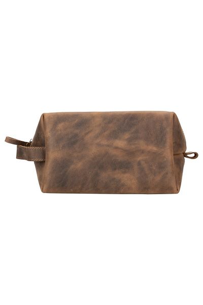 PLM Leather Care and Travel Bag, Size L, Antique Brown