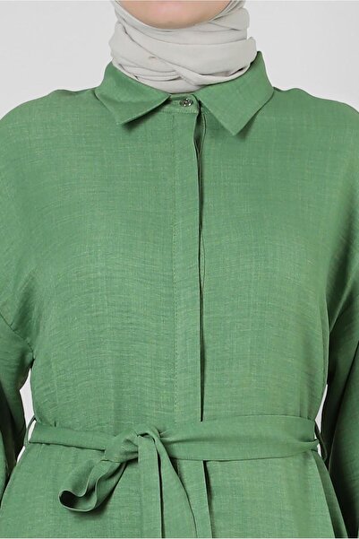 Alvina KUŞAKLI DÜĞME DETAYLI TUNİK 43835