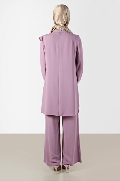 Alvina Taş Detaylı Volanlı Ikili Pant. Takım 30275