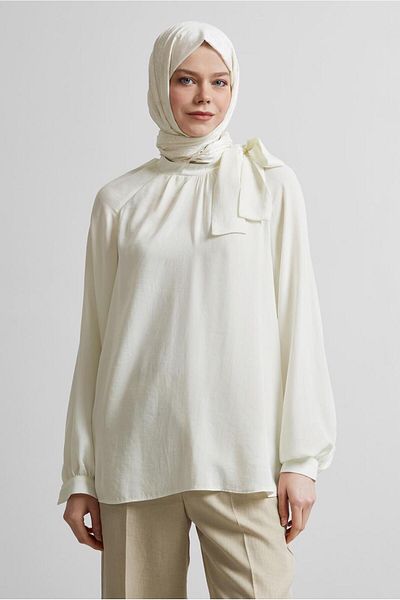 Alvina Bluz with Tie Detail 45394