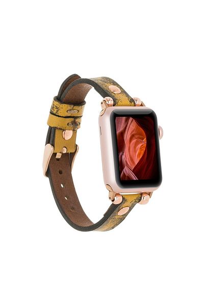 PLM Compatible Leather Band for Apple Watch 38-40-41mm - V24SEF