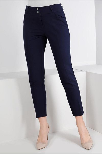 Alvina Buttoned Classic Cut Trousers 70459