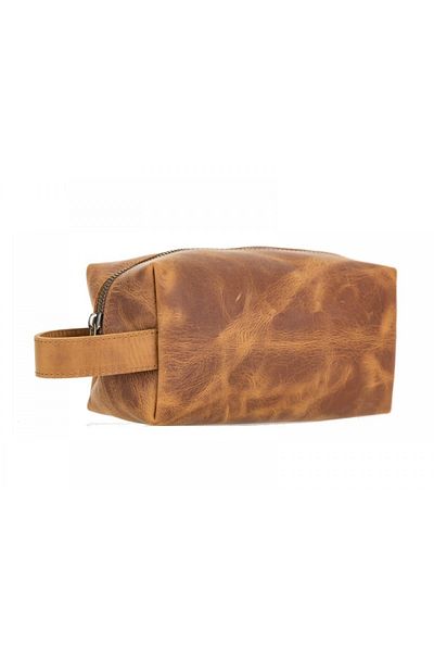 PLM X Size G19 Tan Leather Care and Travel Bag