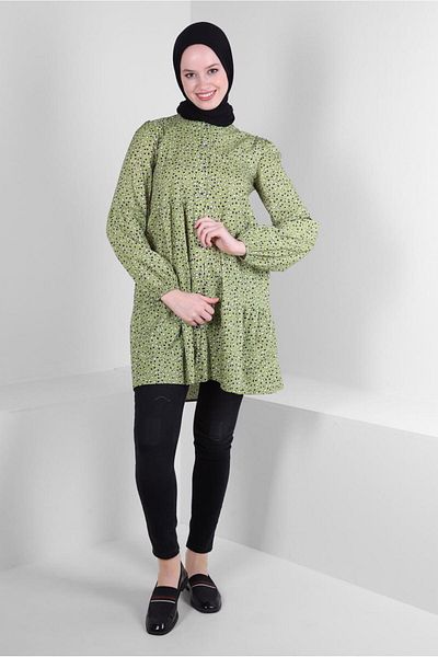 Alvina PATTERNED FLUFFY SHIRT TUNIC 43763