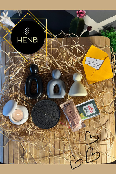 HENBi Aile Figürleri & Tütsülük & Tütsü & Kapaklı mumluk & Mum & Kahve & Çay ...