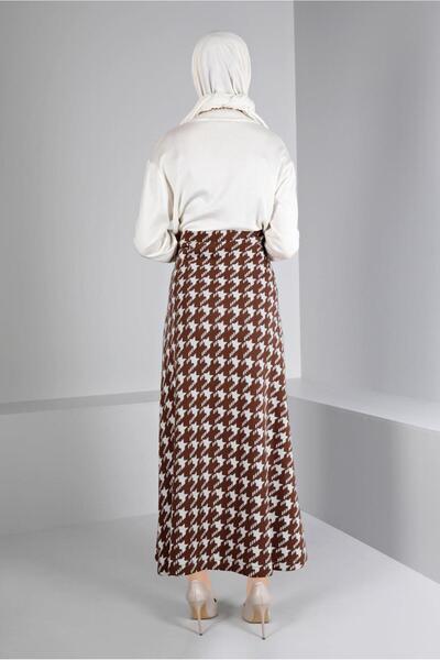 Alvina KAZAYAĞI DESENLİ TRİKO ÇAN ETEK 60320