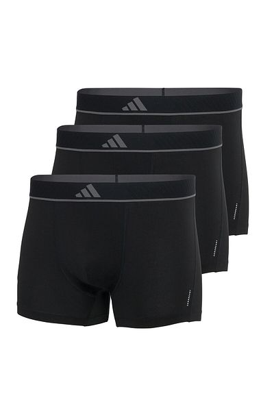 adidas Herren Boxershorts, 3er Pack - Trunks, Active Micro Flex Eco, Logo, einfarbig