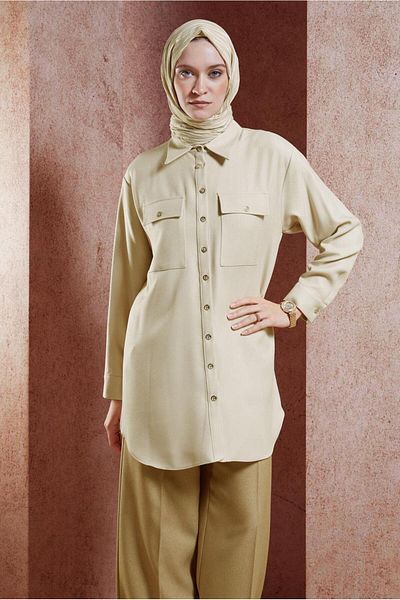 Alvina Shirt Collar Tunic 45069