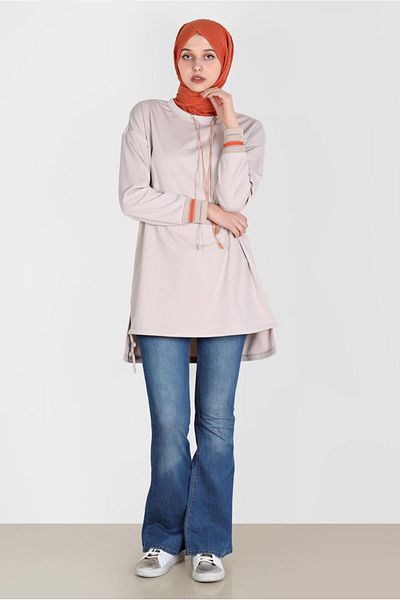 Alvina Φόρμα Tunic - Λεπτομέρεια με δαντέλα, Μοντέλο 42572