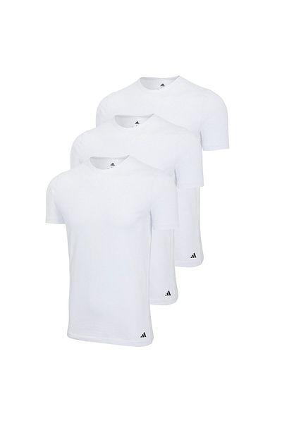 adidas Herren T-Shirt, 3er Pack - Rundhalsshirt, Active Core Cotton, einfarbig
