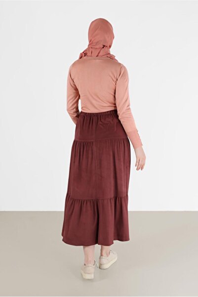 Alvina BUTTON DETAILED FOLDED SKIRT 60226