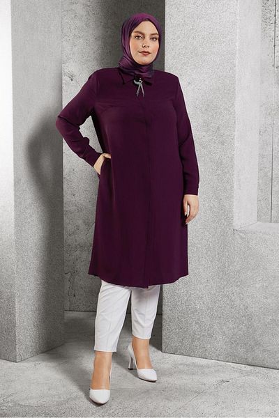 Alvina Brooch Detailed Tunic 20625