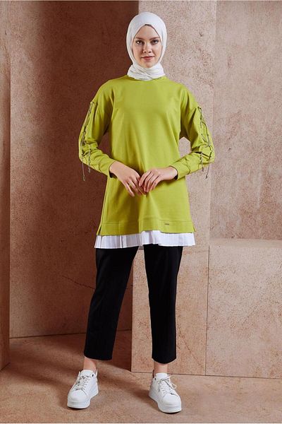 Alvina Φόρμα Tunic - Λεπτομέρεια με δαντέλα, Μοντέλο 44561