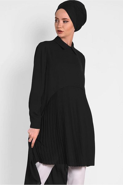 Alvina Pleated Chiffon Tunic 4474