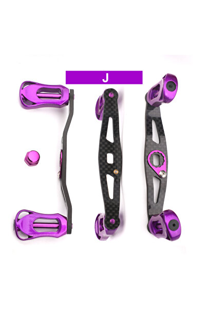 Choice مقبض بكرة الصيد J.Purper ROLLFISH وذراع هزاز من ألياف الكربون خفيفة ال...