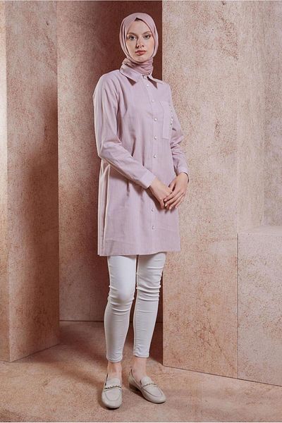 Alvina Cotton Hijab Tunic - 44487-1