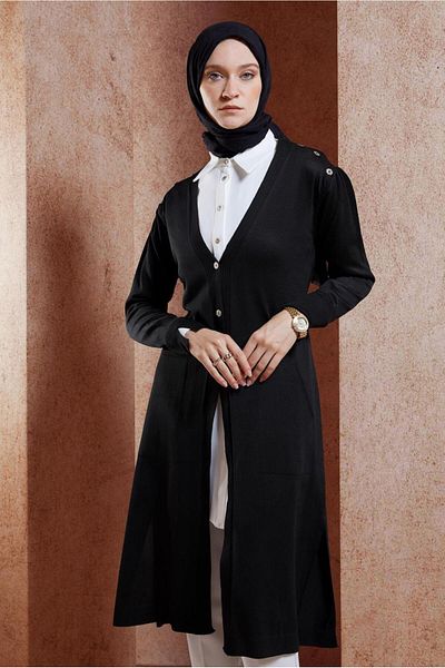 Alvina 45001 Model Tricotaj cu curea Cardigan