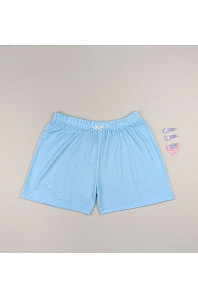 siyalife Pantaloni scurți de acasă pentru femei cu modele cu textura moale
