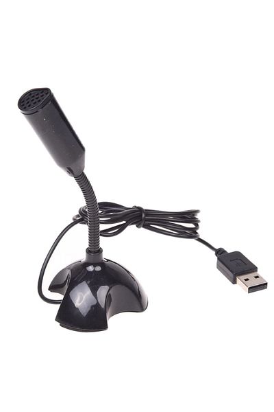 Generic حامل ميكروفون USB لأجهزة الكمبيوتر المحمولة وأجهزة ماك - أسود