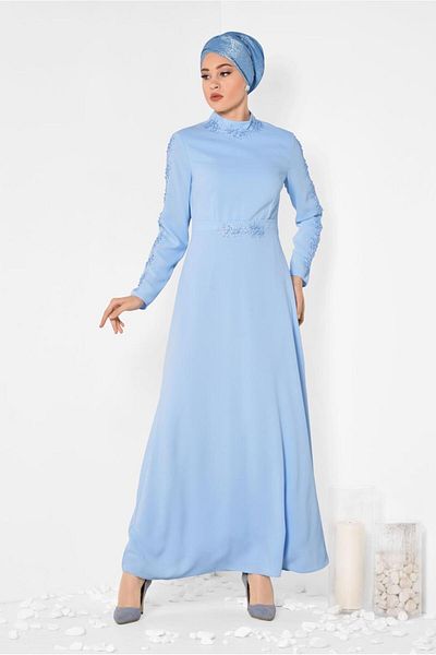 Alvina Rochie din guipur cu mărgele - 4258