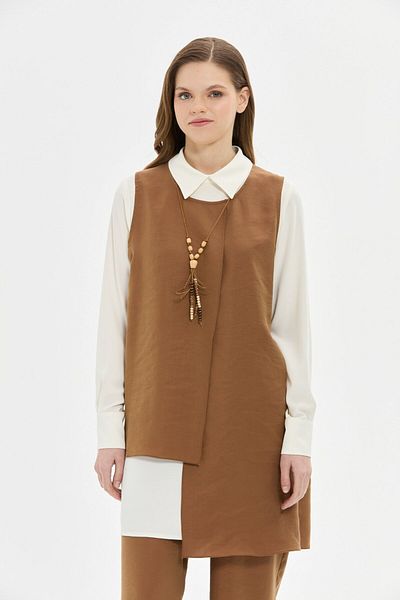 Esswaap Comfortable Fabric Triple Set with Pendant Brown
