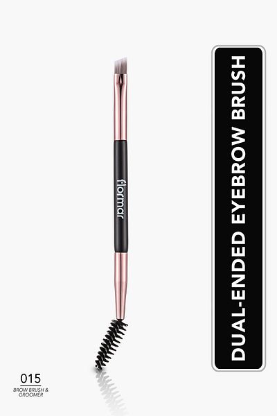 Flormar Two Ended Eyebrow Dyeing and Combing Brush - Brow Brush & Groomer - 015 -8690604597802