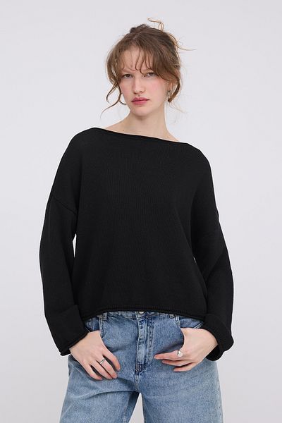 Addax Boat Neck Knitwear Sweater K10237-A5