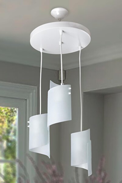 D-light Sema 3'lü Avize Beyaz