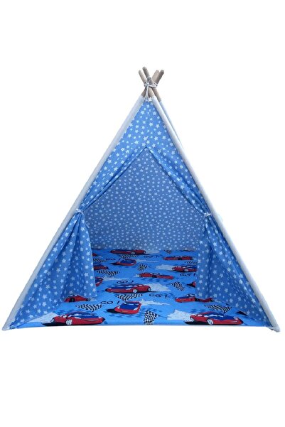 Neşeli Sepet Doğal Pamuk Çocuk Oyun Çadırı Kızılderili Çadırı