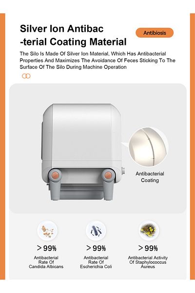 KidLe Extra Large Automatic Cat Litter Box with APP Control Self Cleaning Cat Litter Box