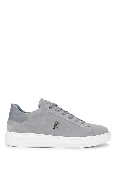 Tamer Tanca Men's Genuine Leather Gray Sneakers & Sports Shoes