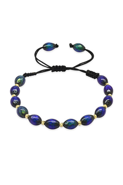 Genel Markalar Makrome Örgülü Arpa Kesim Dorika Top Süslemeli His Taşı Doğalt...