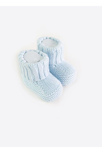 kitikate Blue Knitwear - Booties and Organic Electric Pump Repair Kit Shoes