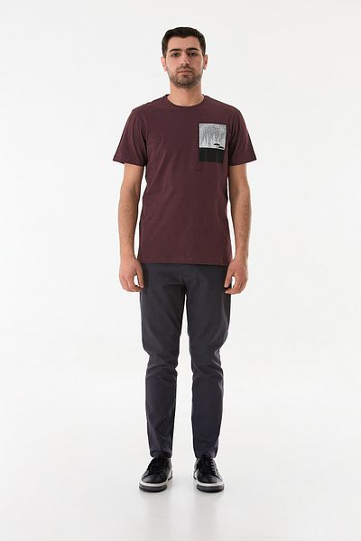 Fulla Moda Μπλουζάκι με γραφικό εμπριμέ με λαιμόκοψη
