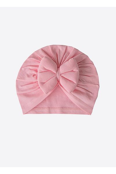 kitikate Organic Bow Bonnet - Dark Pink