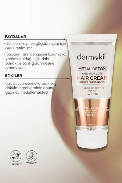 Dermokil Metal Detox Anti-Shedding Hair Care Cream 200 ml