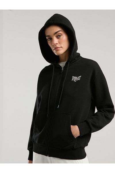 EVERLAST Дамски суитшърт с качулка и цип Ever Classics Wmn, черен