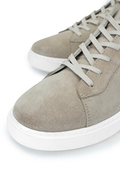 Tamer Tanca Erkek Hakiki Deri Bej Süet Sneakers & Spor Ayakkabı