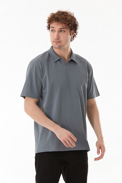 Fulla Moda Basic Polo T-Shirt με λαιμόκοψη