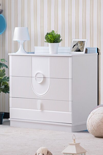 Setay Şifonyer, Vira 3 Çekmeceli Şifonyer - Beyaz