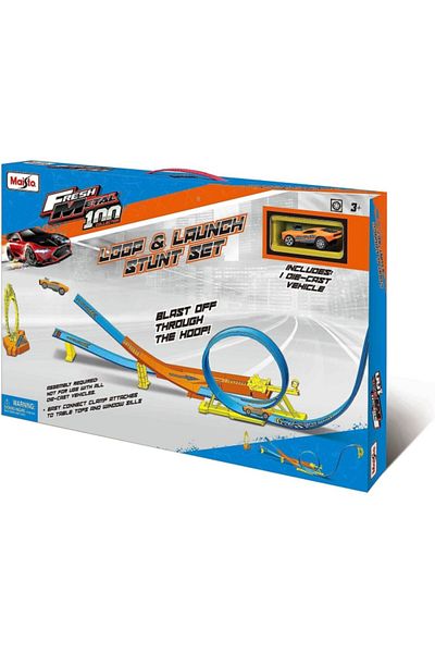 Maisto Fresh Metal 100 Loop and Launch Stunt Set