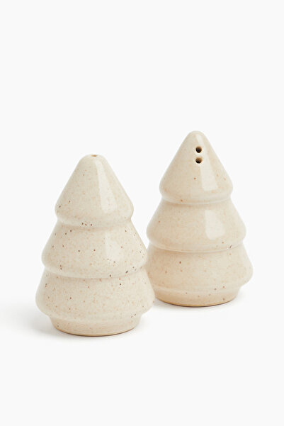 HM Home Stoneware Tuzluk ve Biberlik