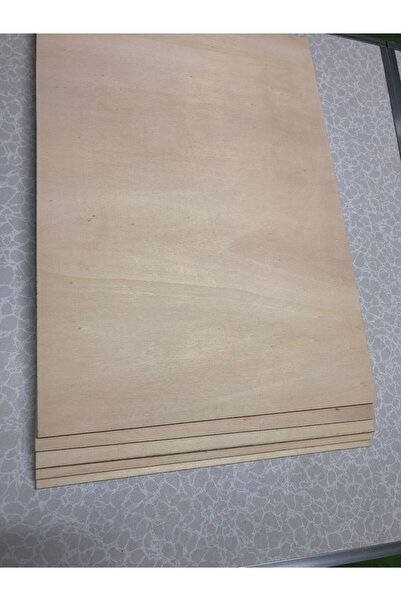 KASNEM KAVAK KONTRAPLAK (5Lİ PAKET) 42,00X29,70CM 4MM KALINLIK (1014)