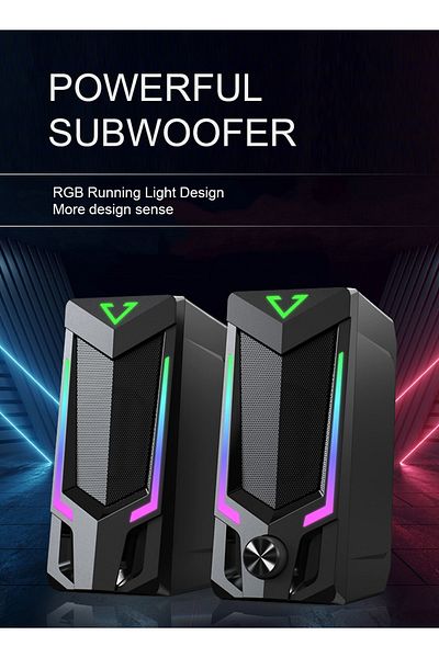 SADA Wired or Bluetooth Computer Speakers, USB Powered PC Speakers