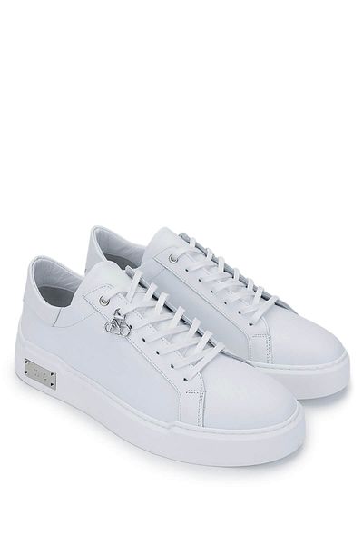Tamer Tanca Men's Genuine Leather White Sneakers & Sports Shoes