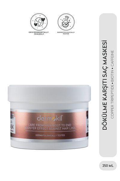 Dermokil Bakır Peptid & Caffein Saç Maskesi 250 ml