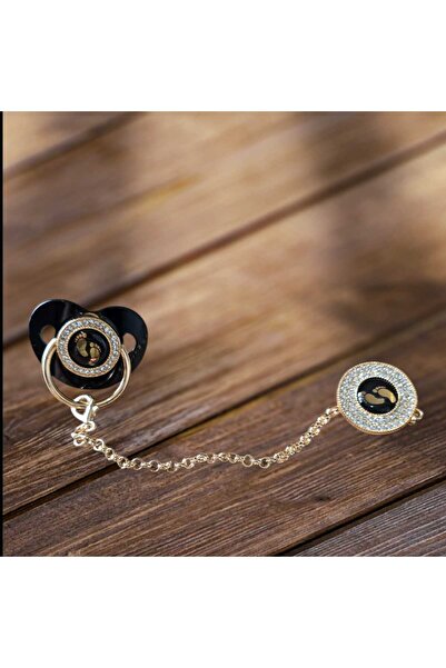 DAPWEAR'S KIDS طقم لهاية وسلسلة مصنوعة حسب الطلب من حجر الزركون 0-6