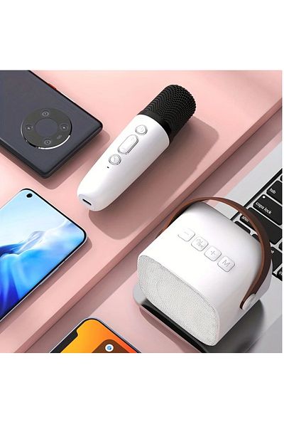 FlashHawk Portable Karaoke Speaker Kits,Mini Wireless Karaoke Speakers with 2 Pack Wireless Microphone